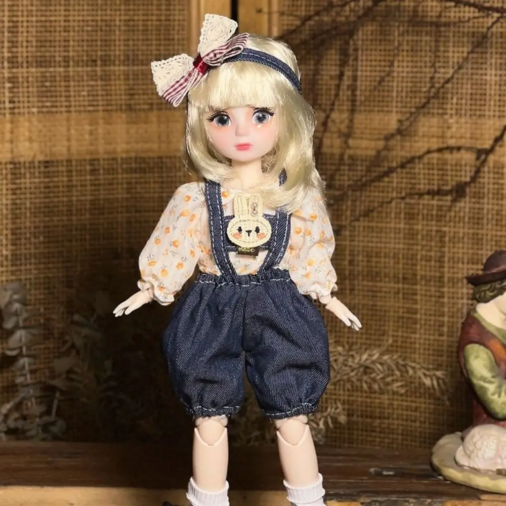 

1 Set 1/6 SD 30cm Bjd Doll with Clothes Long Hair Attractive Eyes Princess Dress Up BJD Dolls Anime Ball Jointed