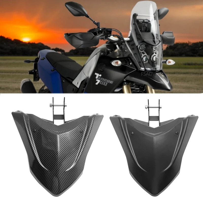 For YAMAHA TENERE 700 Tenere700 XTZ 700 2018-2023 Motorcycle Front Wheel Fender Beak Nose Cone Extension Extender Cowl Spoiler C