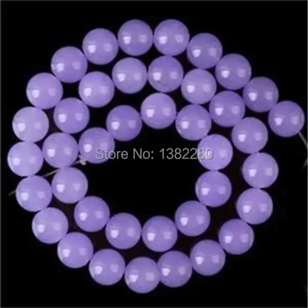 2pcs New Arrive Christmas Jewellery 6mm Jade Lilac Alexandrite Round Loose Beads Diy Parts Make Design Necklace Bracelet Fashion