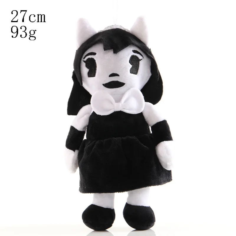 2025 New Thriller Game Bendy and The Ink Bandy and Ink Doll Bandy Dog Girl Plush Doll Birthday Gift Halloween Gift