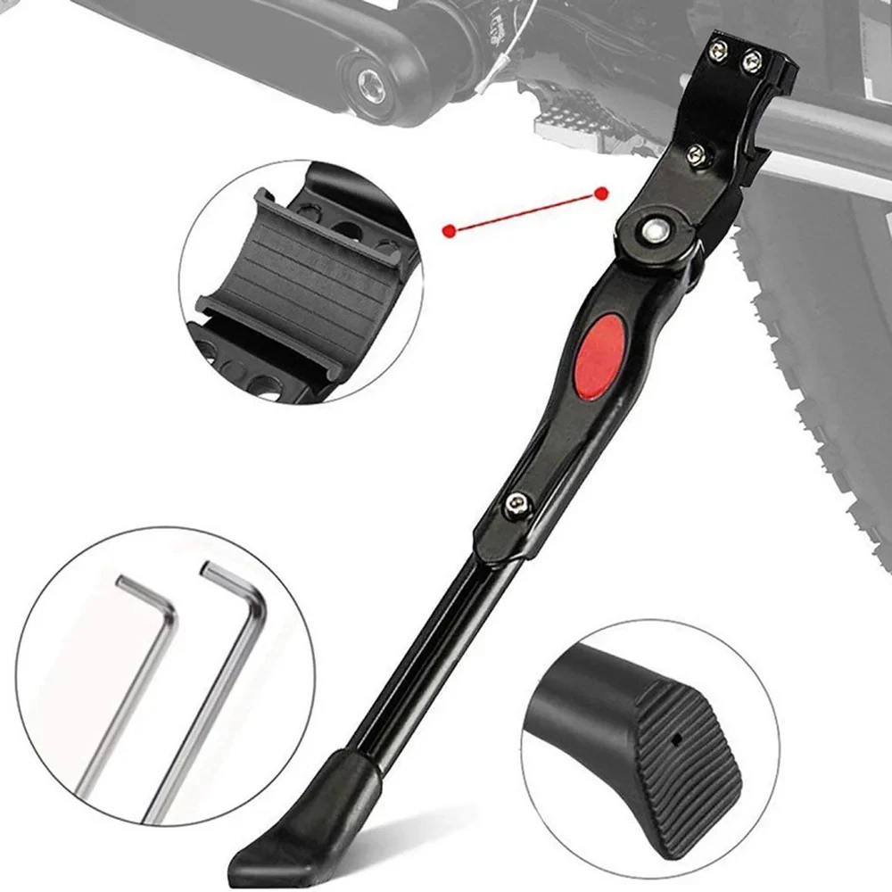 Adjustable Bike Stand MTB Road Bike Kickstand Parking Rack Mountain Bike Support Side Kick Stand Foot Brace Bicycle Foot Support