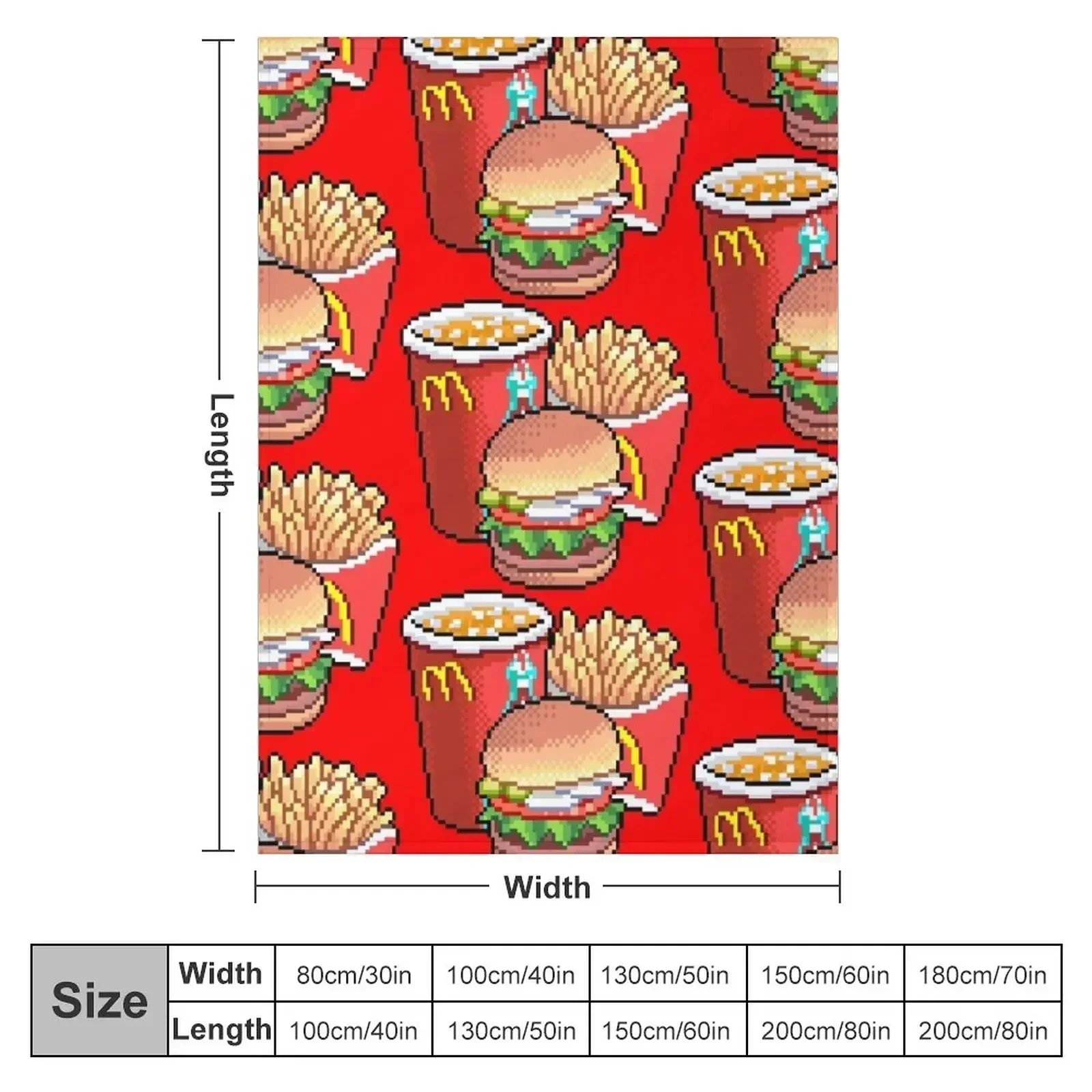 Hungry. Throw Blanket Flannel Fabric Travel Blankets