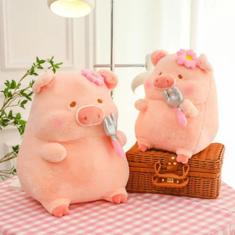 

Kawaii Plushies Dolls Lulu Pig Plush Toy Fluffy PP Cotton Bow Pig Plush Toys Cute Sakura Piggy Stuffed Animals Home Decor Gifts