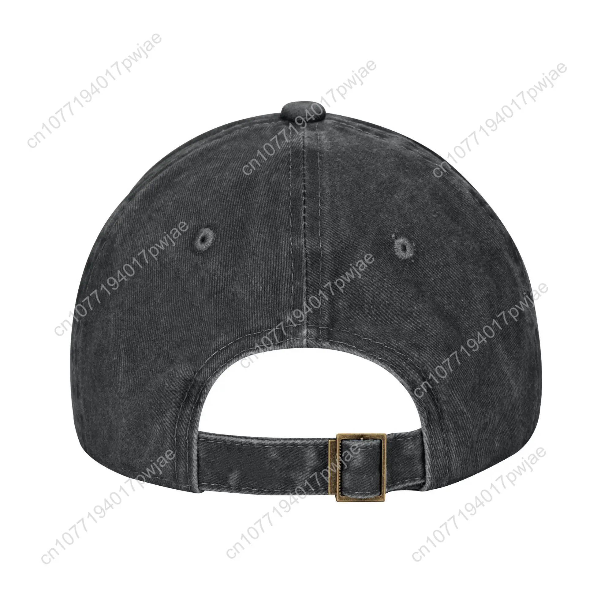 AC-DC Rock Music Band Donkerrood Logo Baseball Cap Vintage Distressed Denim Snapback Cap Unisex Stijl Outdoor Reizen Caps Hoed