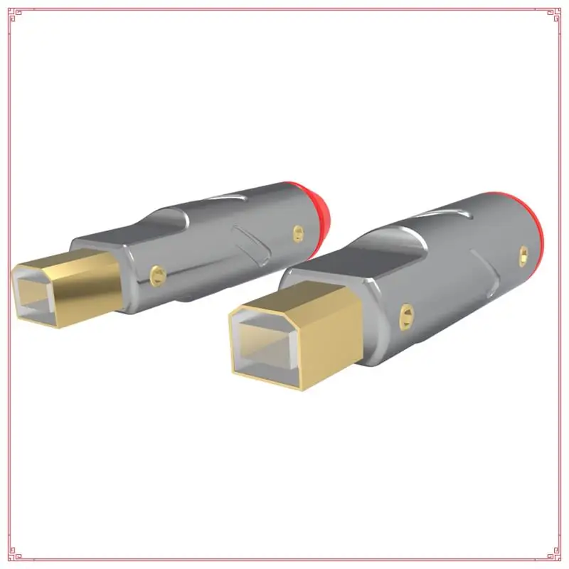 

Hi-Fi Audio 24-каратный позолоченный USB-кабель для передачи данных DIY Тип A Тип B USB A USB B USB 2.0 Разъем Jack Tail Port Sockect
