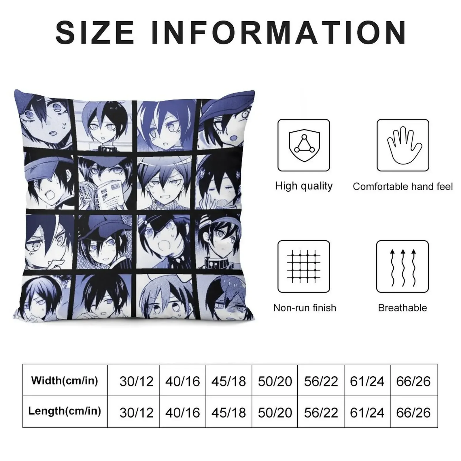 Shuichi Manga Collection (Colored) Throw Pillow Pillow Case Elastic Cover For Sofa pillow