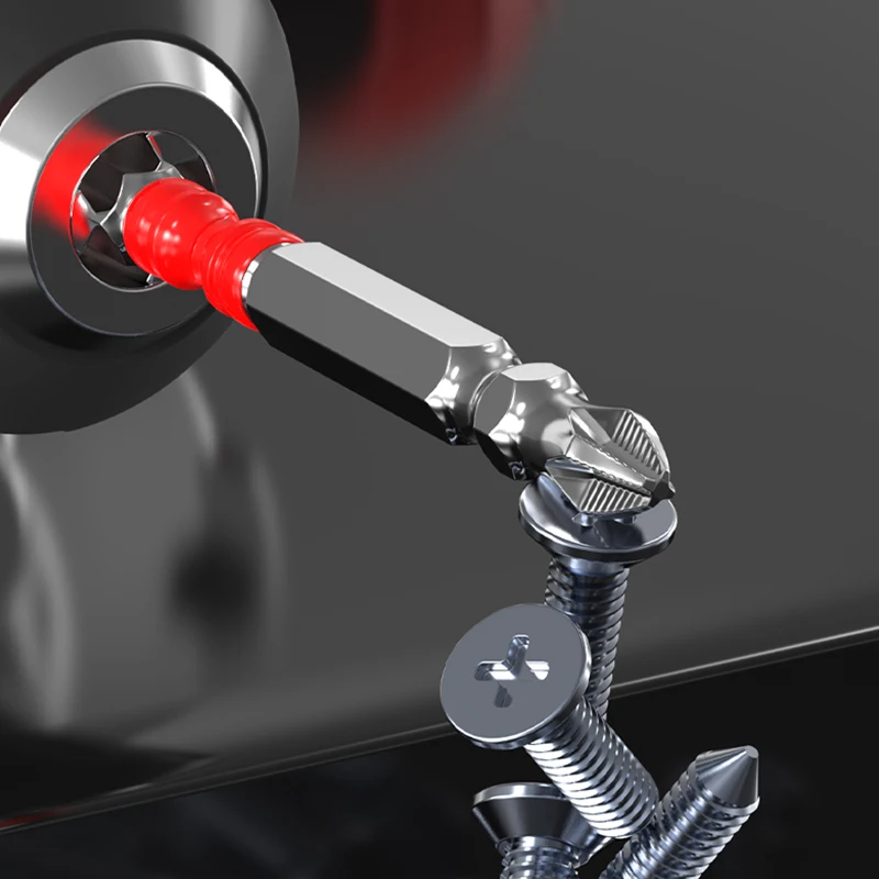 Imagem -03 - Bits de Chave de Fenda Magnética Antiderrapante Hex Haste Broca de Impacto Cruz Bits Conjunto Ferramentas 65 mm 100 mm Vários Tamanhos Peças 10 Peças Ph2