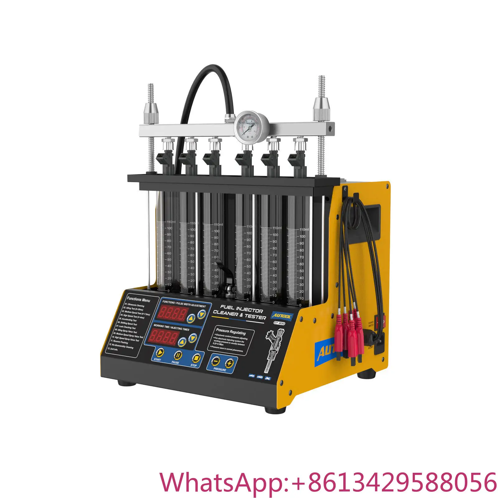 

Autool CT200 Impulse Injector Nozzle Cleaner Tester 110V/220V Ultrasonic Fuel Petrol for 6-Cylinder Cars Vehicle Tools