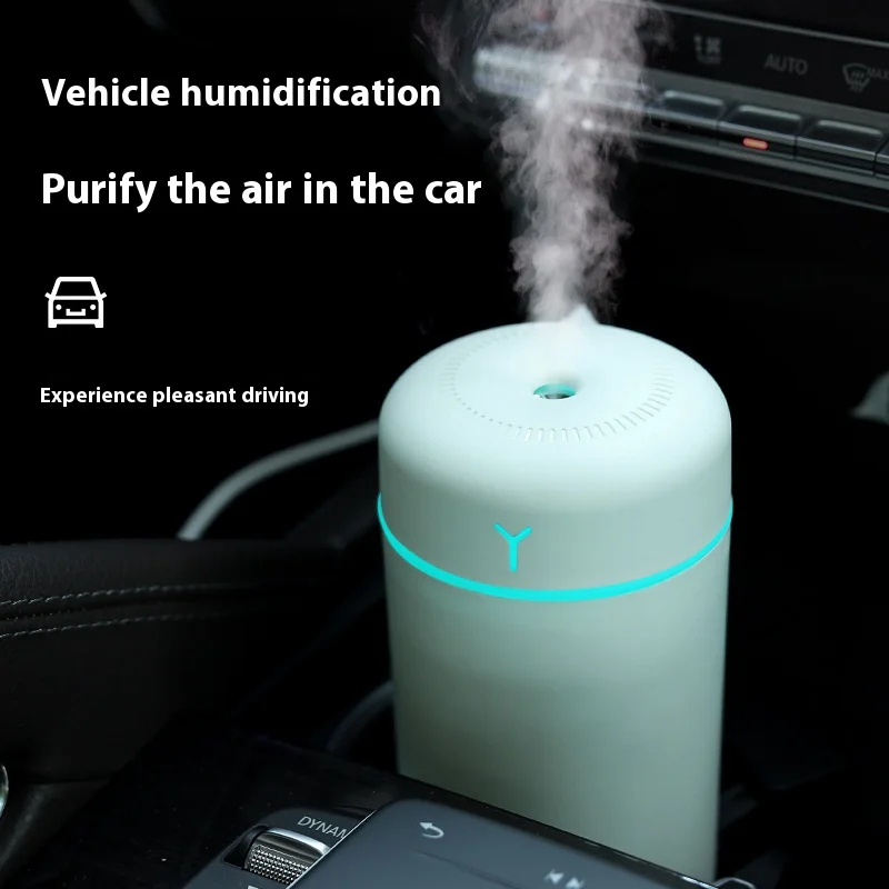 

1 PCS Portable 390ml Air Humidifier Aromatherapy Humidificador For Home Car USB Sprayer With LED Color Night Lamp Purifier