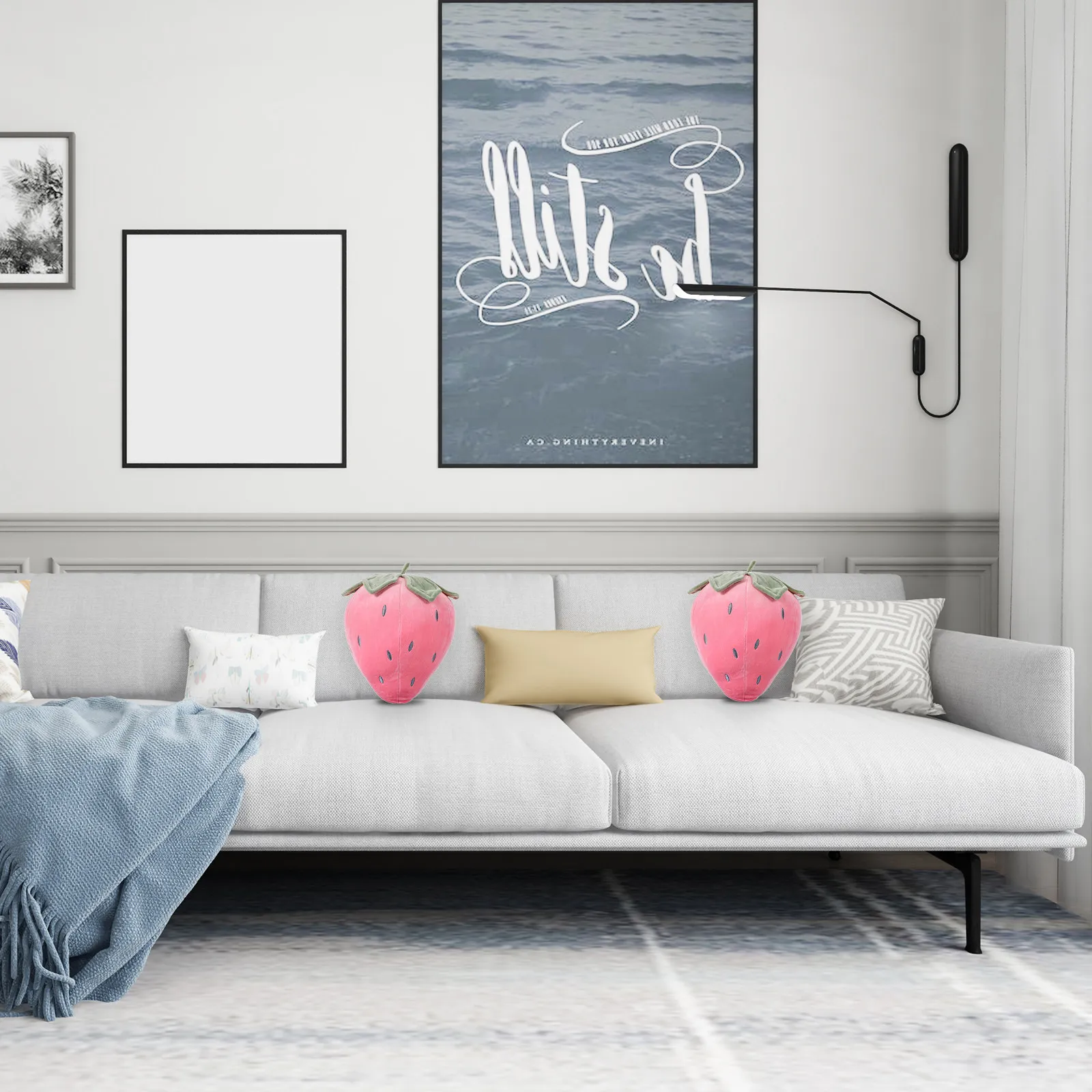 

Декоративная подушка в форме клубники, 30 см, красная, мягкая, для дивана, спальни, гостиной, детской комнаты, подарок для девочек на праздник