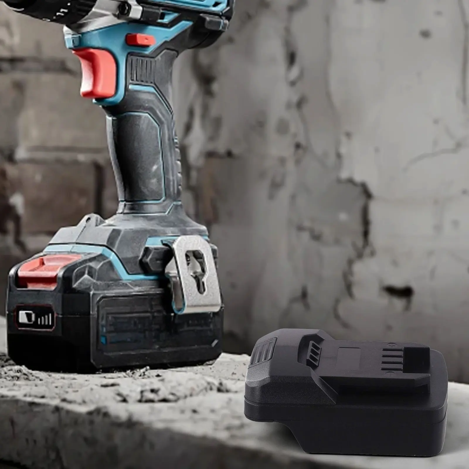 

Соединение батареи Литий-ионный адаптер Адаптер батареи 18 В Простой в использовании Подходит для различных батарей 18 В Легкий пластик