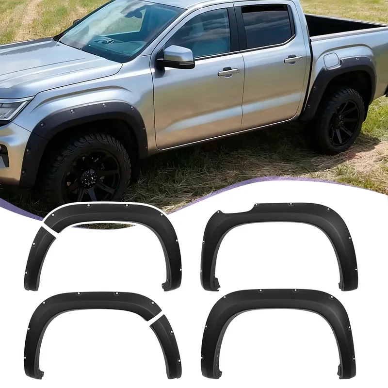 

Hot Selling Wheel Arch With Nuts Extension Fender Flares Mudguards Off Road Double Cabin Car Accessories