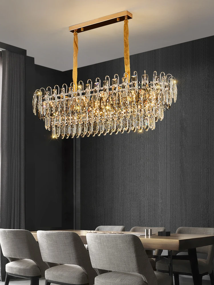 Plafonnier LED suspendu en cristal en forme de coquille, design moderne, luminaire décoratif de plafond, idéal pour un salon, une salle à manger ou une chambre à coucher