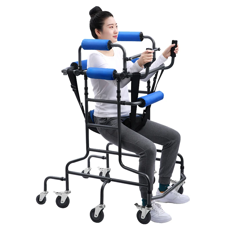 

Lightweight Cerebral Palsy Child And Adult Walking Aid Hemiplegic Walker Lower Limb Training Standing Frame With Wheels Walker