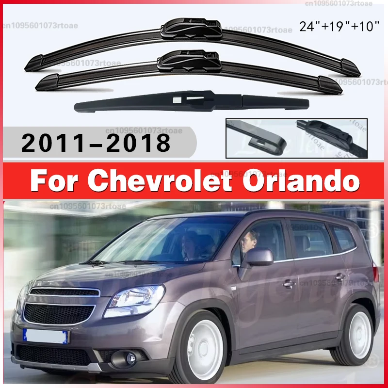 

Front Rear Wiper Blades Brushes Auto Accessories 2013 2014 2015 2016 2017 2018 3PCS Car Wiper For Chevrolet Orlando 2011-2018