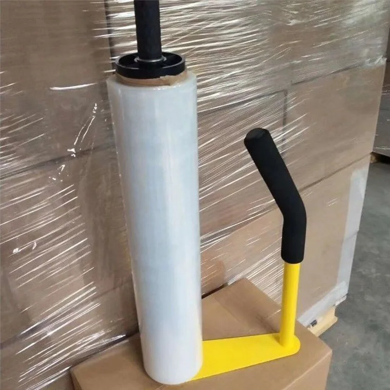 

Pallet Stretch Film Wrapping Machine, High Quanlity Iron Manual Stretch Film Dispenser, Pallet Packing Tool 45-50cm Height Adjus