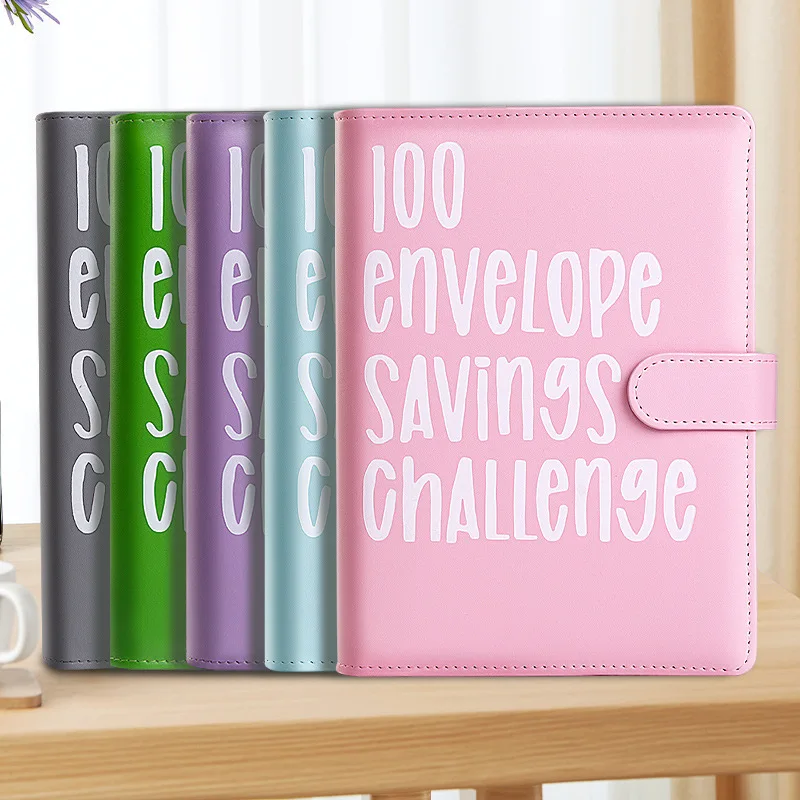 100 Envelope Challenge Binder Save Savings Challenges Loose-Leaf Binder Budget Binder With Cash Envelopes Money Organizer System