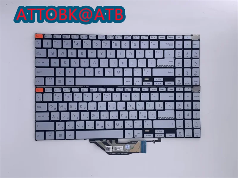 New English/Russian Laptop Keyboard For ASUS  VivoBook S 16X M5602 S5602 M3502 M3502Q K3502Z S3502 Backlight