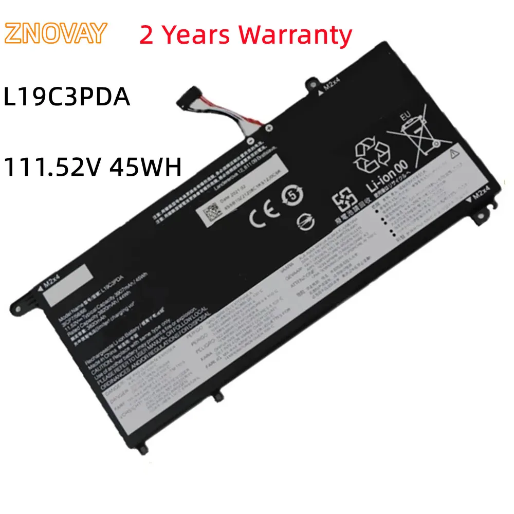 

ZNOVAY L19L3PDA 11.52V 45WH Laptop Battery For Lenovo ThinkBook 14 15 G2 ITL are G3 ACL ITL G4 ABA SB10Z21208 L19C3PDA L19M3PDA