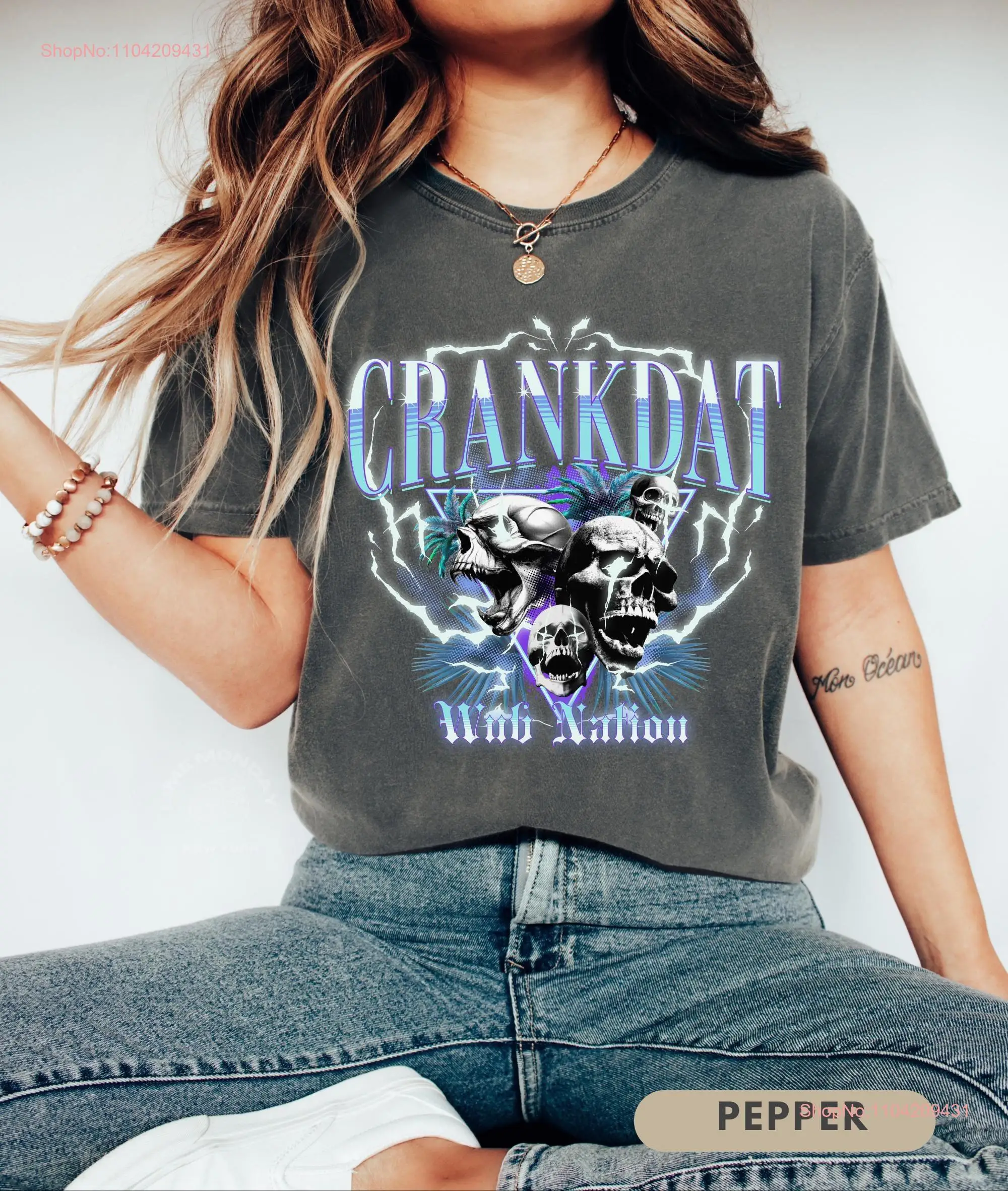 CrankdaT T Shirt Wub Nation Dubstep Rave EDM Festival Outfit Riddim Heavy Bass Head Merch Lover Wear Top For Raver