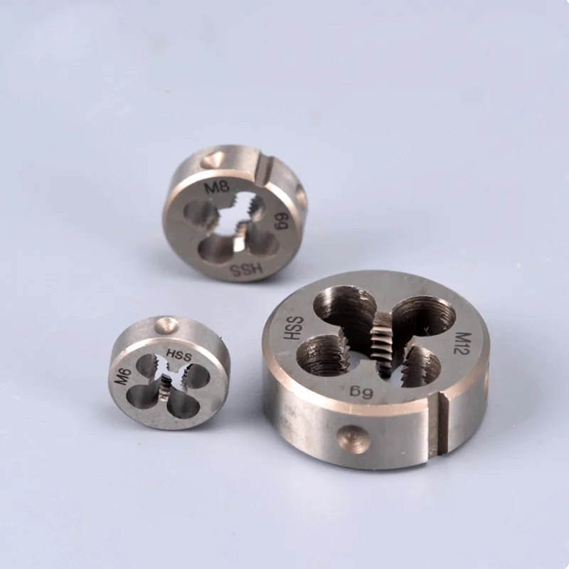 

1PCS HSS Metric Thread Right Left Round Die M21 M22 M23 X2 X1.75 X1.5 X1.25 X1 X0.75 X0.5 Screw Threading Dies