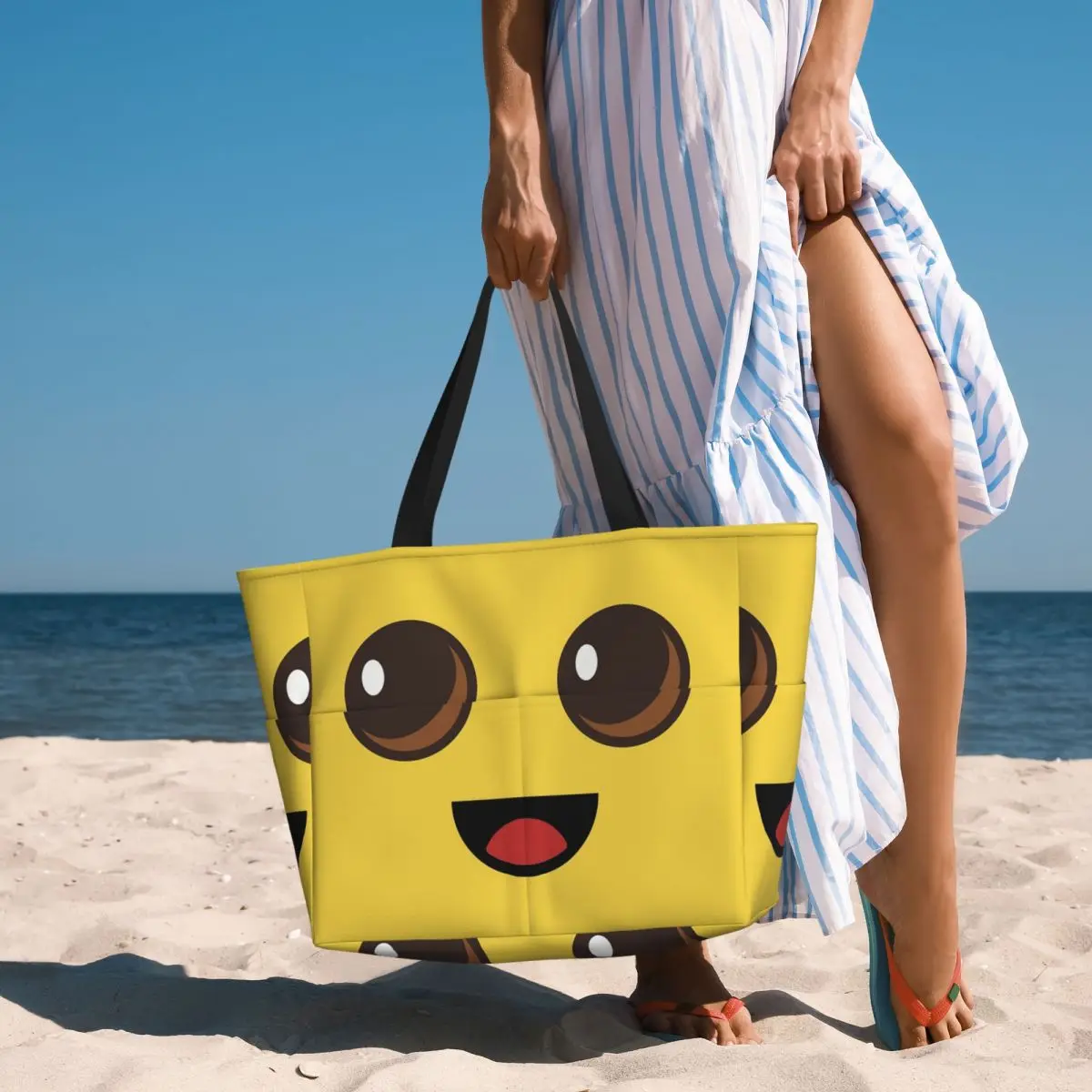 

Peely Victory Royale Banana Beach Tote Bag Sport Gym Yoga Duffle Large Tote Bag Women Travel Bag Fitness bag