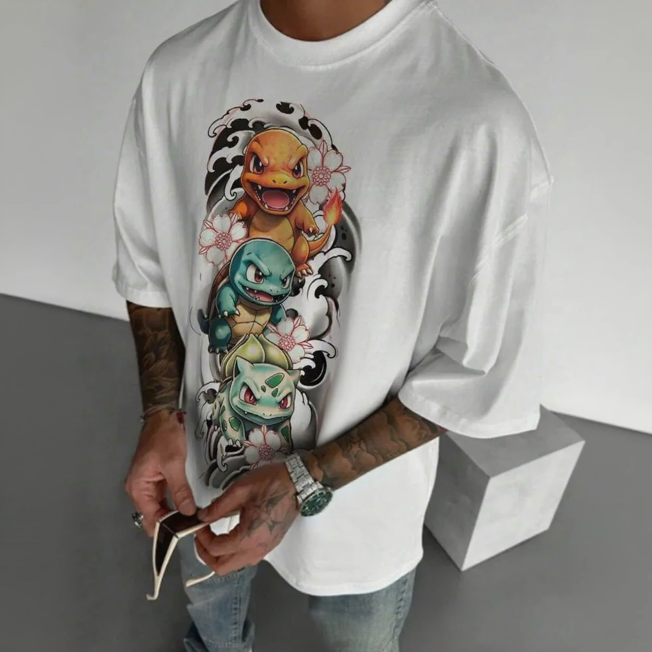 

Anime Kanto Starters Cotton T - Shirt Front Japanese - Inspired Graphic Soft Pure Cotton Ideal for Enthusiasts Arrival Tee S-4XL