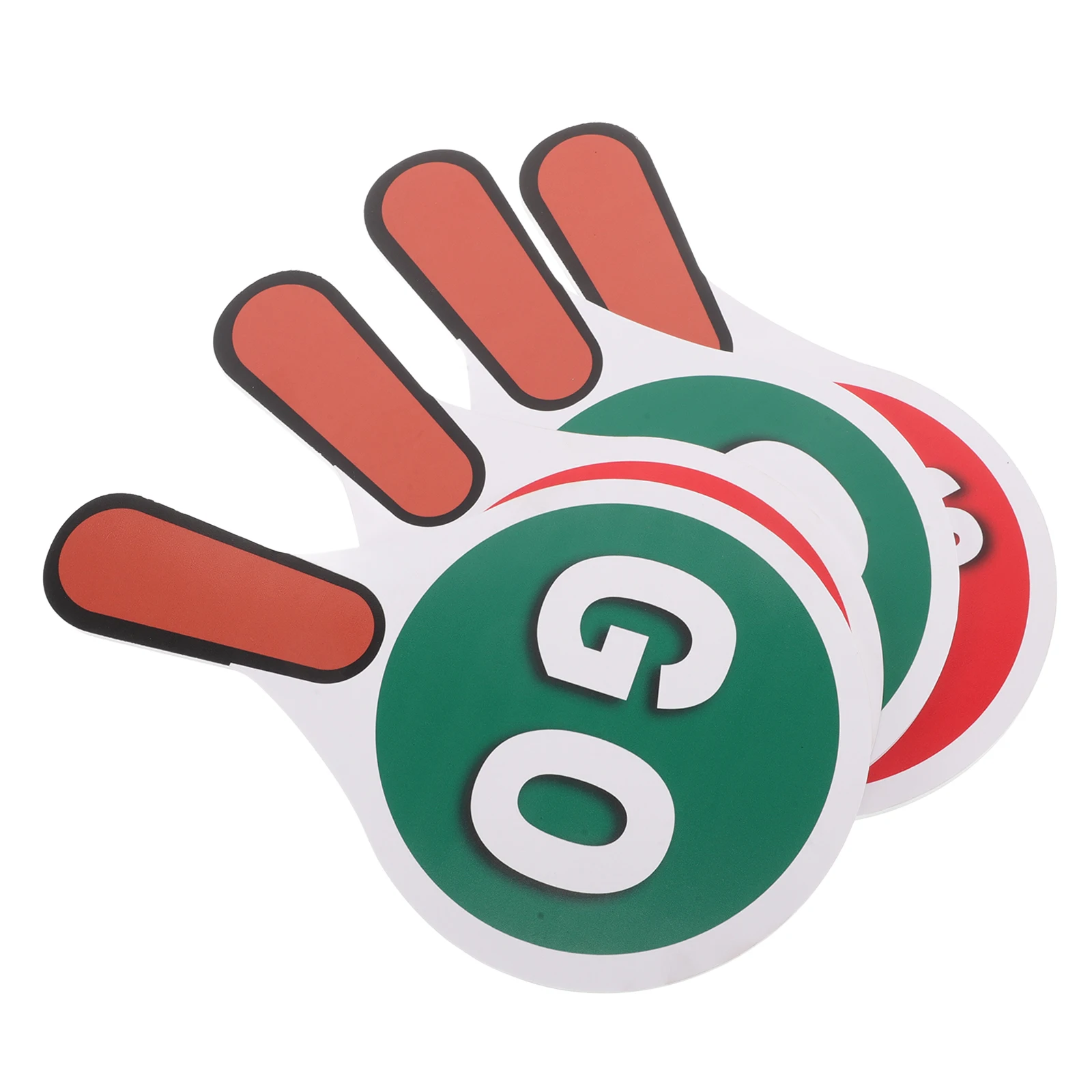 

2 set Stop Double Sided PVC Stop Sign For Kids Traffic Light Road Kids Traffic Light Signs Game Paddle H held Decor