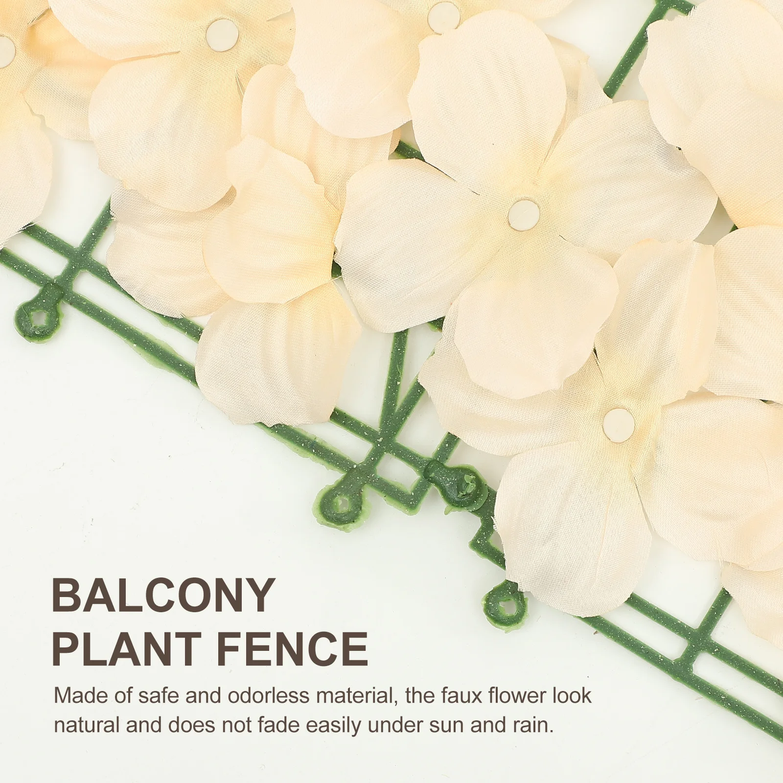 

1 Roll Artificial Flower Fence Screen Garden Decor Balcony Plant Shelter Simulation Fence Yard Decoration Faux Plants