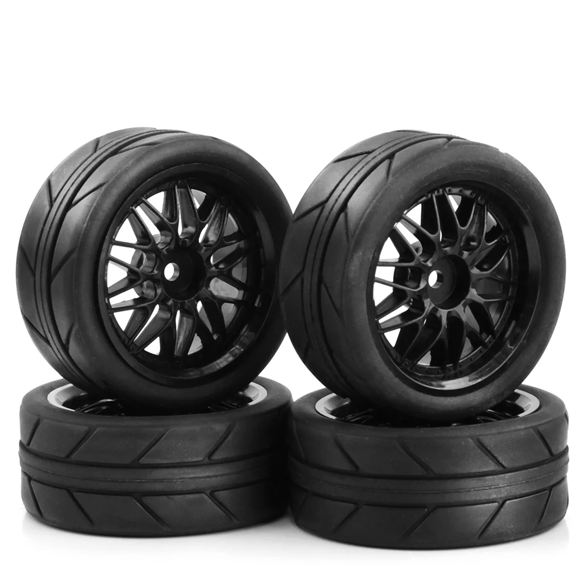 

AM-1/10 RC Drift Tires 65mm on Road Racing Car Wheels Tyres for TT01 TT02 XV01 XV02 PTG-2 ,Black