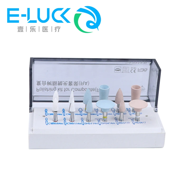 

1 set Dental Polishing Tools Composite Resin Kit Denture Polish Disks RA0312D Low Speed Handpiece for Dentist Material Toboom