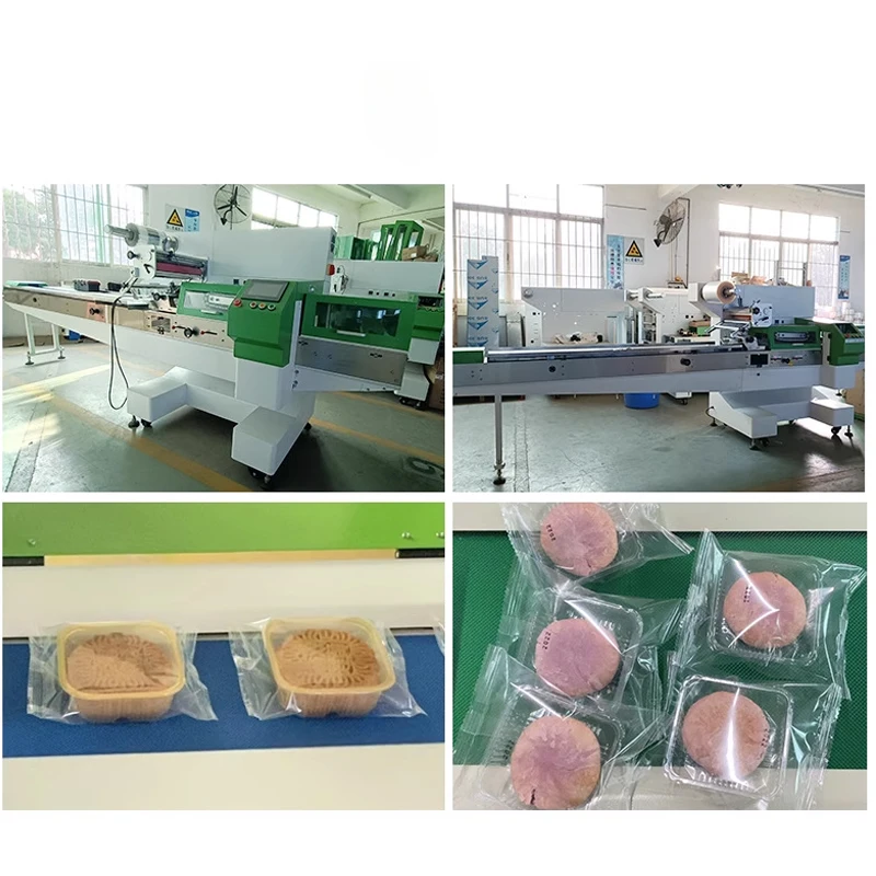 Electric Stainless Steel Pillow Packaging Machine Large Bread Fruit Sealing Hardware for Food Industry