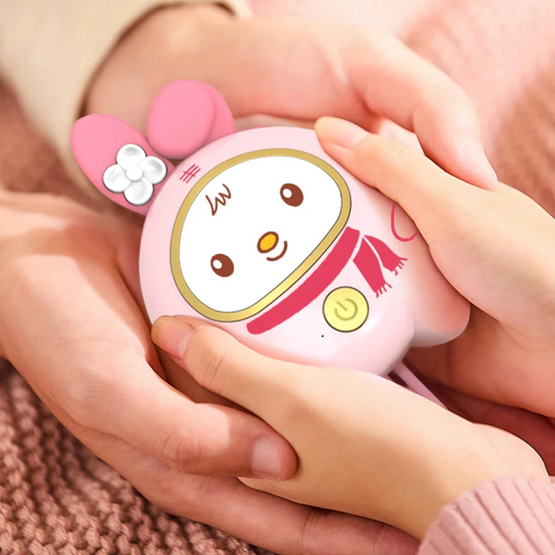 Kawaii Saniro Kuromi Hand Warmers Cartoon Cute Cinnamoroll Melody Portable Fast Heating Hand Warmer For Winter Girl Gift