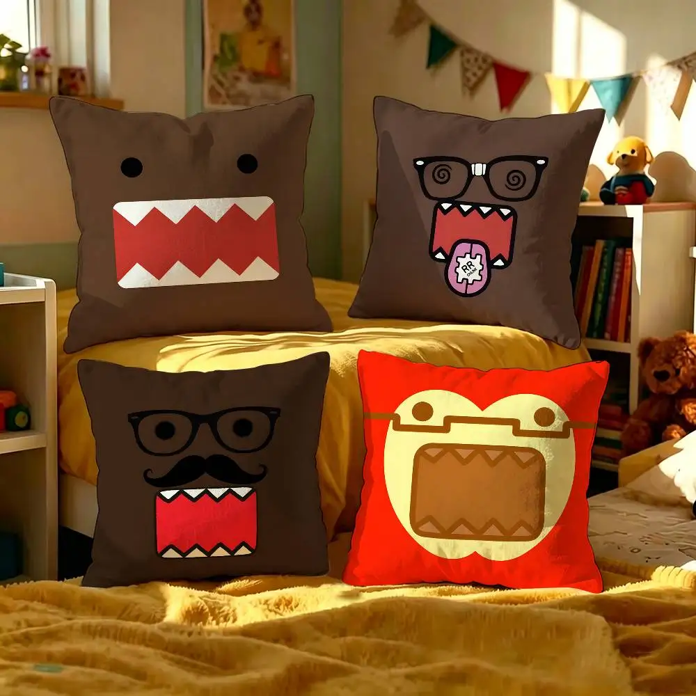 Cute D-Domo-KunS Cushion Cover Polyester Sofa Cushions Decorative Throw Pillows Home Decoration Pillowcover