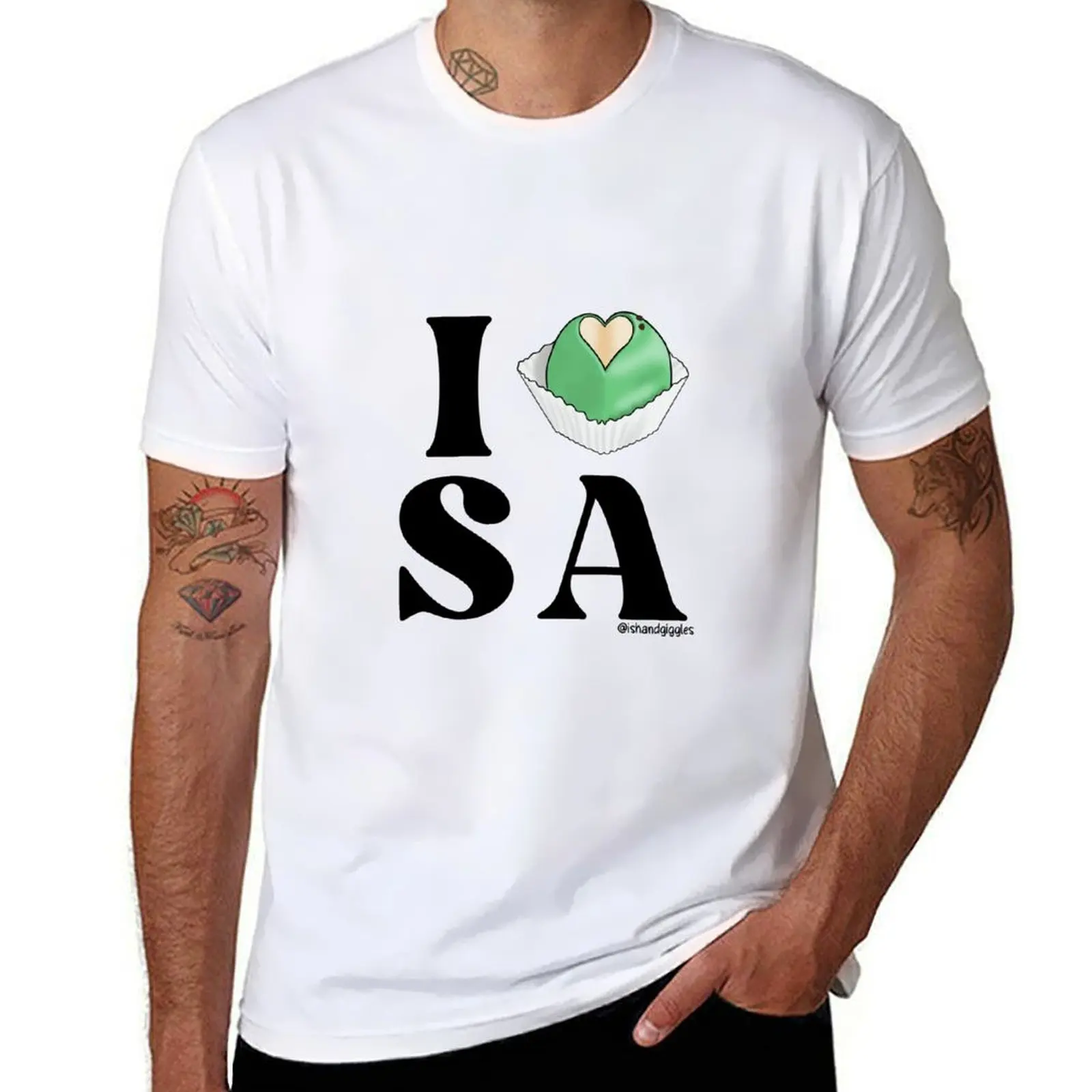 

South Australian Frog Cake - I Heart SA T-Shirt t shirt men 100% cotton luxury brand man t shirt summer T-shirt