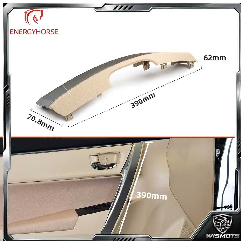 For Toyota Corolla Levin 2014-2018 7464602430 Car Interior Front Door Handle Trim Panel Armrest Inner Handle Cover