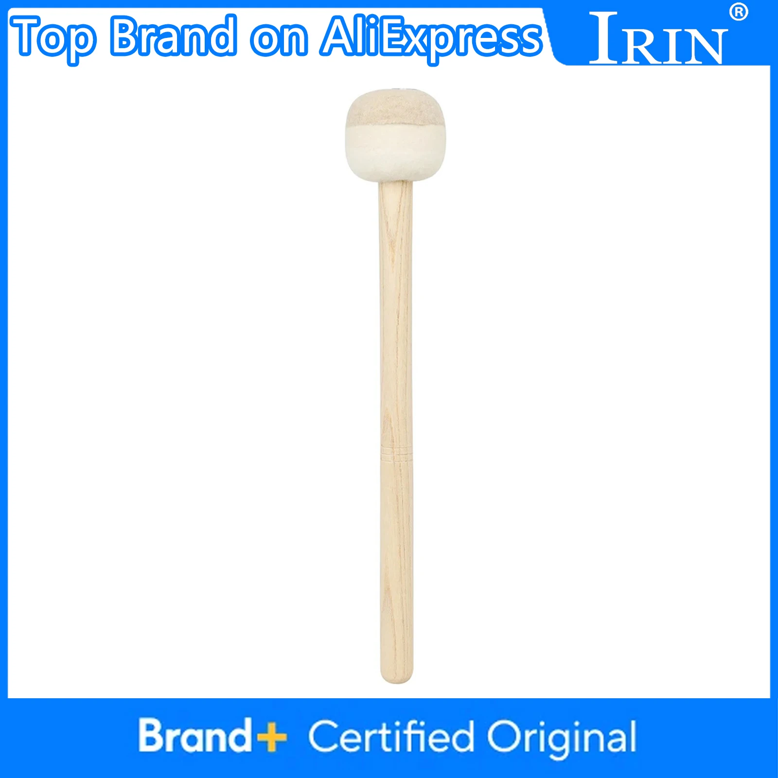 Baguettes de batterie IRIN, maillet de gong, marteaux de batterie, baguettes de tambour de marche, baguettes de caisse claire, accessoires professionnels pour instruments de percussion