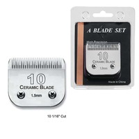 Detachable Pet Clipper A5 Blades Set Compatible With For Most Andis, Oster , Wahl KM10 Clippers,Made of Ceramic &Carbon Steel