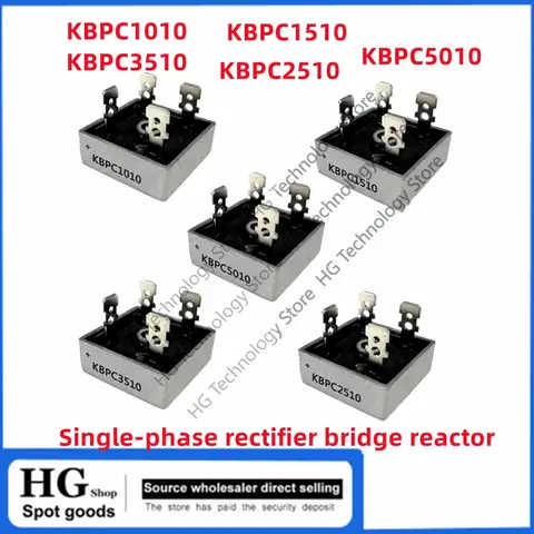 2PCS/Lot Original new KBPC3510 single-phase rectifier bridge KBPC5010 KBPC1510 KBPC2510 KBPC1010 KBPC 35A 1000V