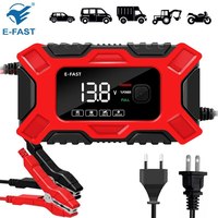 12V 6A TK-300 Intelligent Car Motorcycle Battery Charger Smart Digital LCD Display Lead Acid Battery Pulse Charger Maintainer