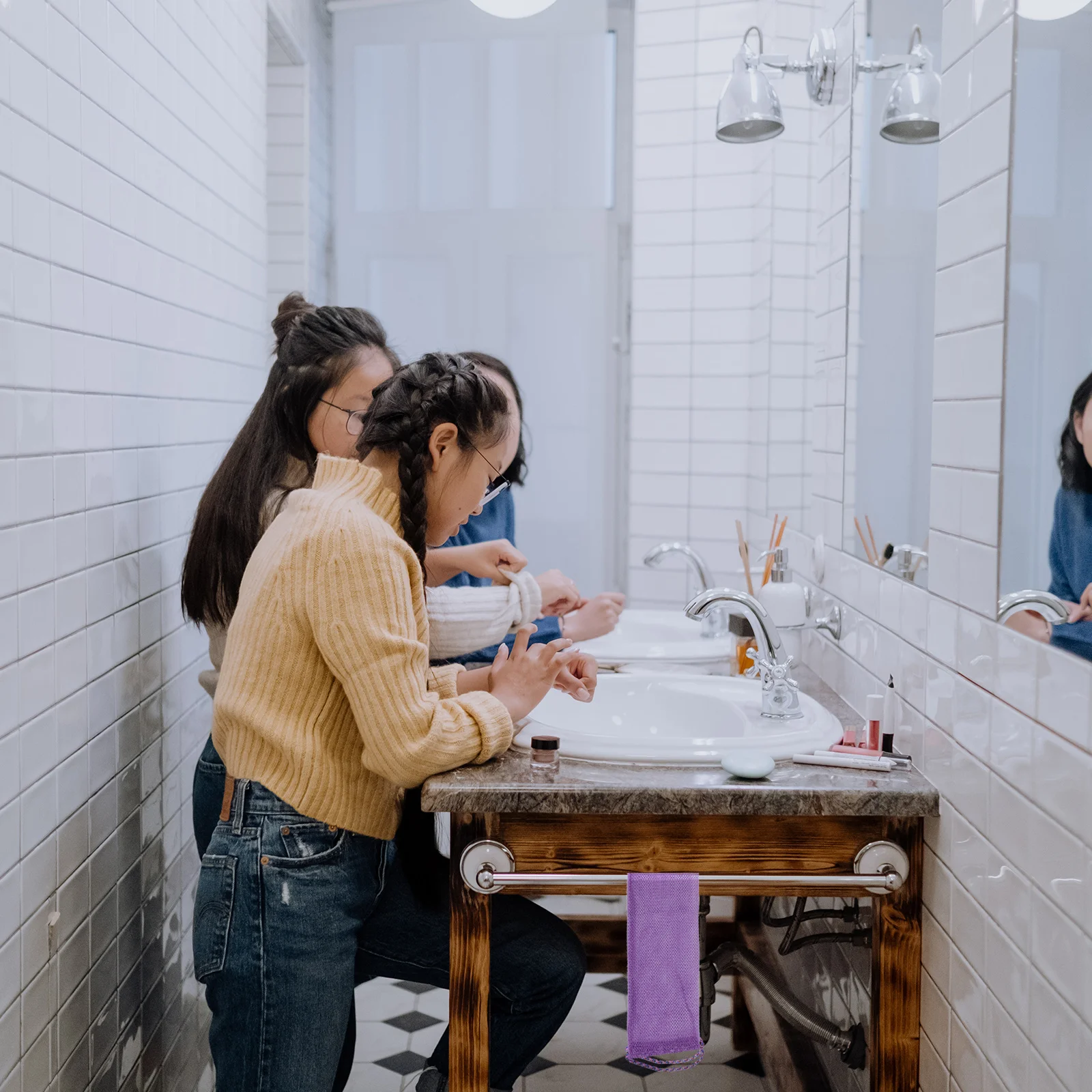 

3pcs Long Bathing Back Scrubber Exfoliating Body Washer Shower Tool For Men Women Cleansing Massage Skin Care Utility Daily Use