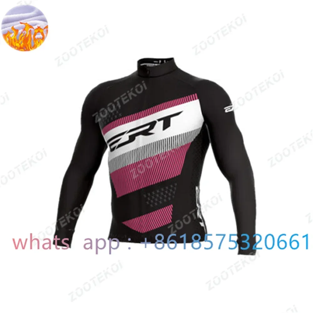 Pro Cycling Team Winter Thermal Fleece Bicycle Long Sleeve Cycling Jersey Men Clothing Outdoor Bike Clothing Ropa Ciclismo