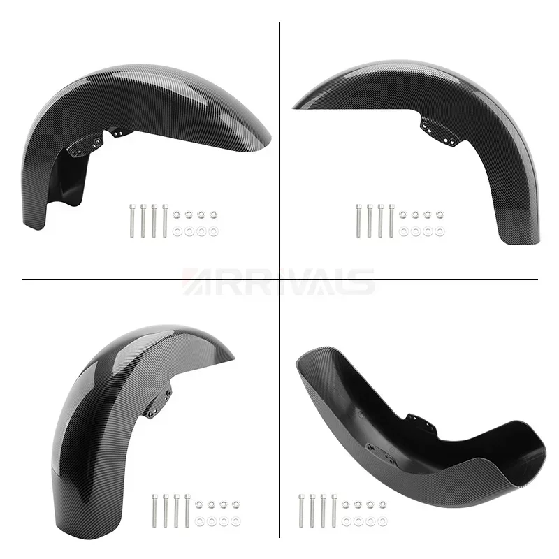 Motorcycle Black Front Mudguard Fender Cover Protector For Harley Touring Road King Electra Street Glide Ultra 2014-up