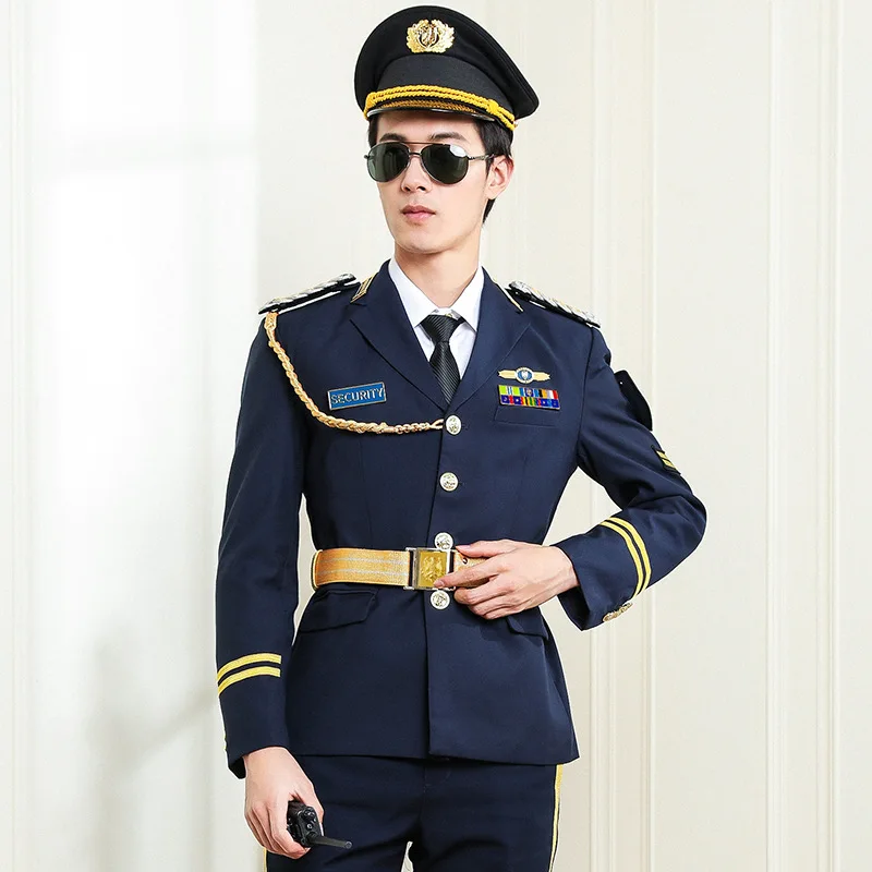 Security suit men's suit Spring and Autumn pilot image post protocol suit security system clothing