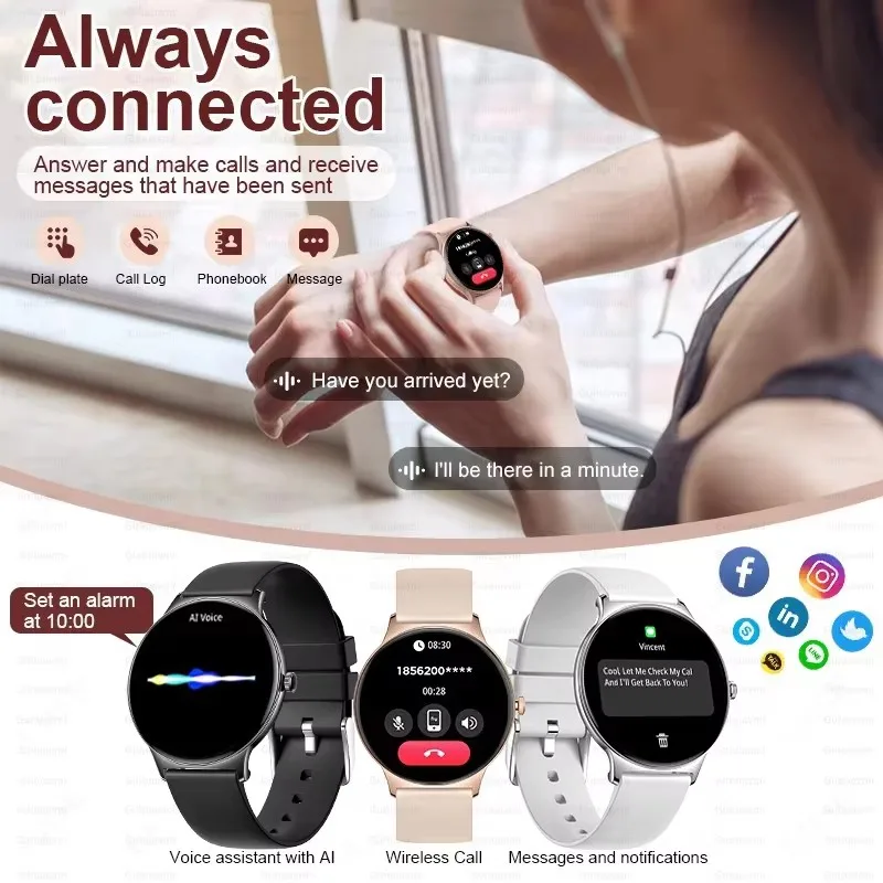 Новые IP68 водонепроницаемые GPS спортивные умные часы для мужчин AMOLED HD экран сердечного ритма Bluetooth вызов умные часы для женщин для Android IOS