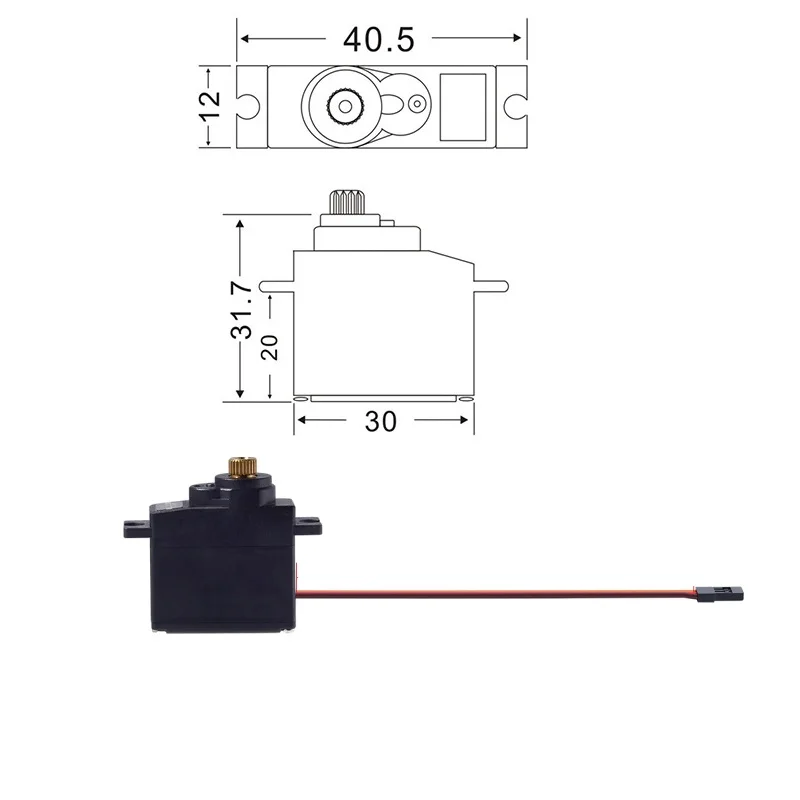 MJX Hyper Go 14301 14302 14303 16207 16208 16209 16210 H16E H16P R/C zmodernizowane części 17g cyfrowe serwa Metal Gear