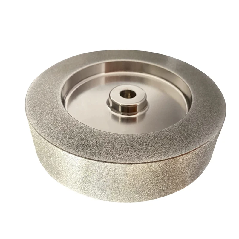 CBN Grinding Wheels 150mm Electro-plating Borazon for Sharpening Wood Turing Tool 180/600 Grit 6 Inch, 1.5'' Wide, 0.5'' Arbor