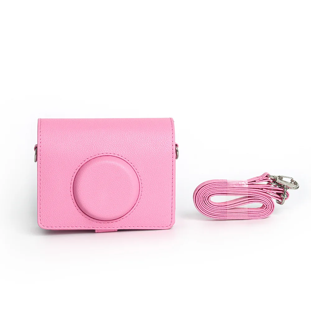 

New Cherry Blossom Pink Camera Bag Fitted Storage Protective Case Crossbody Bag for Fujifilm Instax Mini EVO Retro Camera Bag