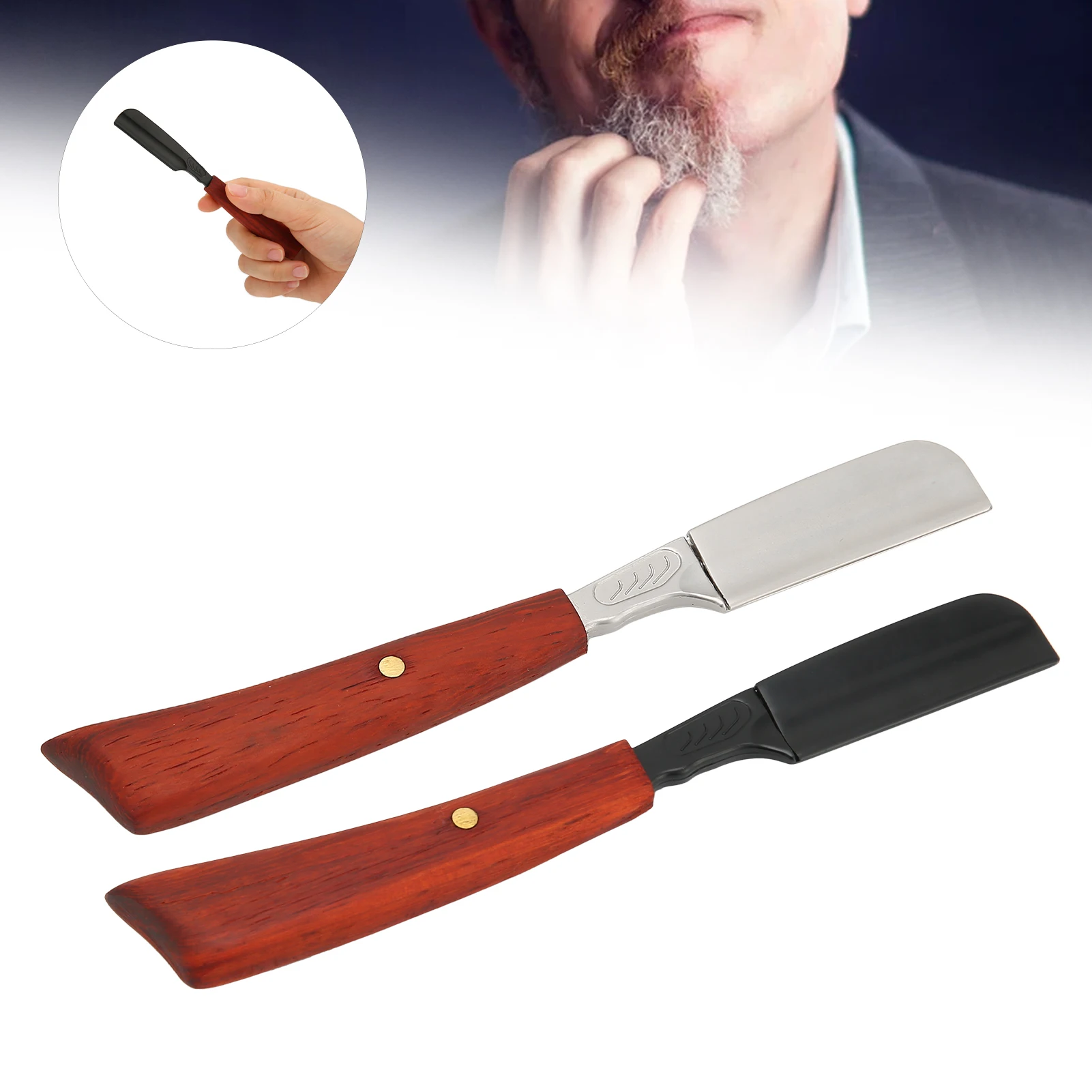 

Straight Handle Shaver Zinc Alloy Japanese Straight Barber Razor for Shaving Hair Eyebrows Hair Cutting Tools