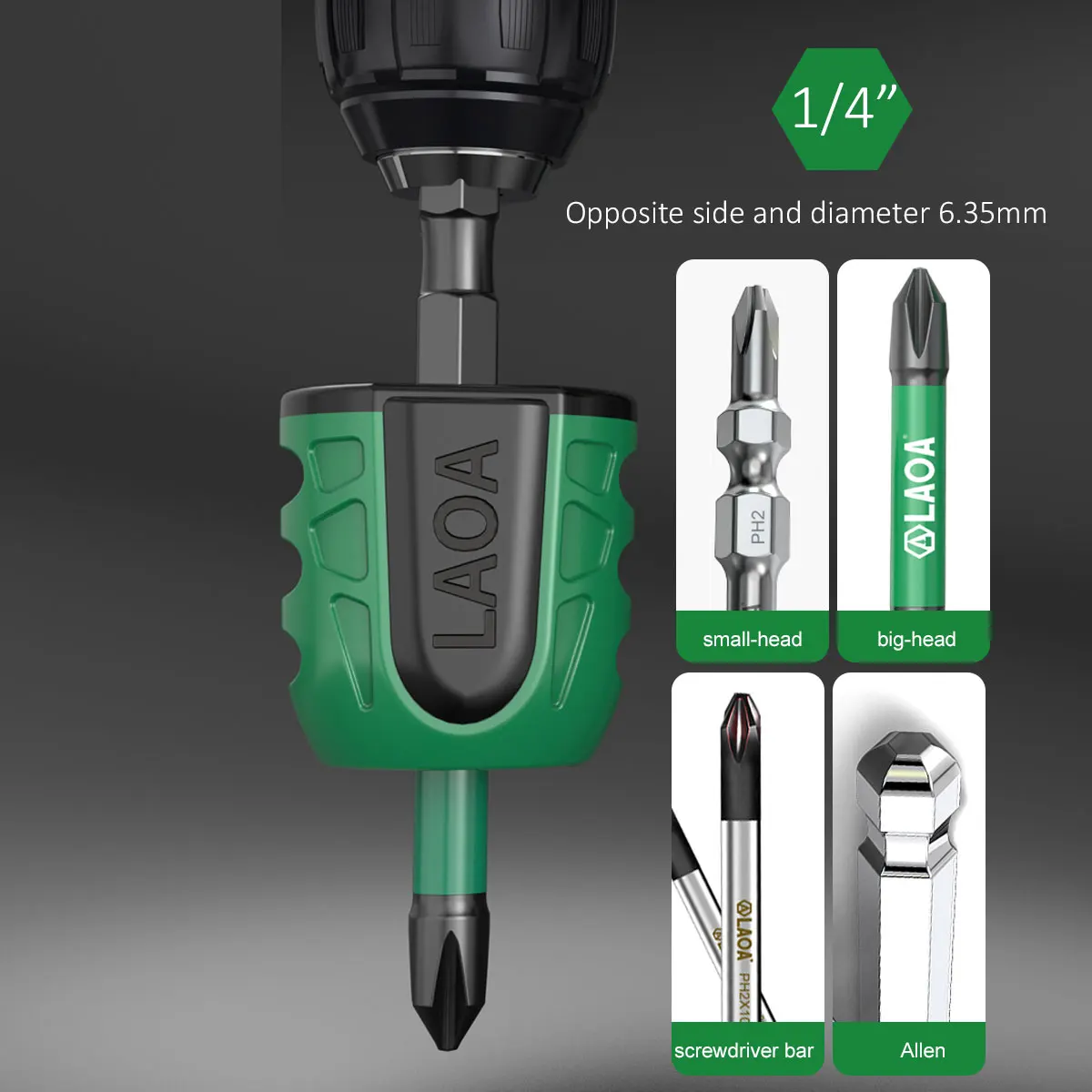 LAOA Powerful Magnetizer with Rechargeable LED Light for Magnetizing Screwdrivers and Bits